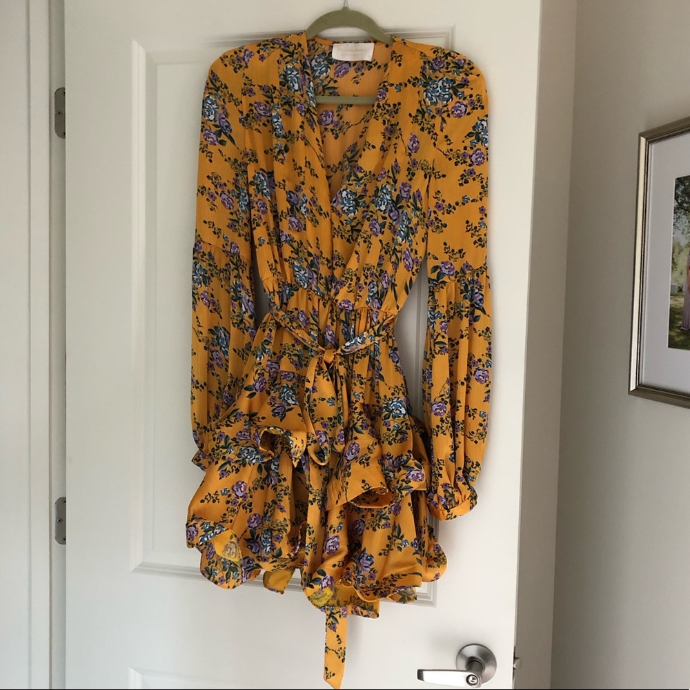 Bronx and Banco Hannah mini dress - yellow purple - Picture 2 of 7